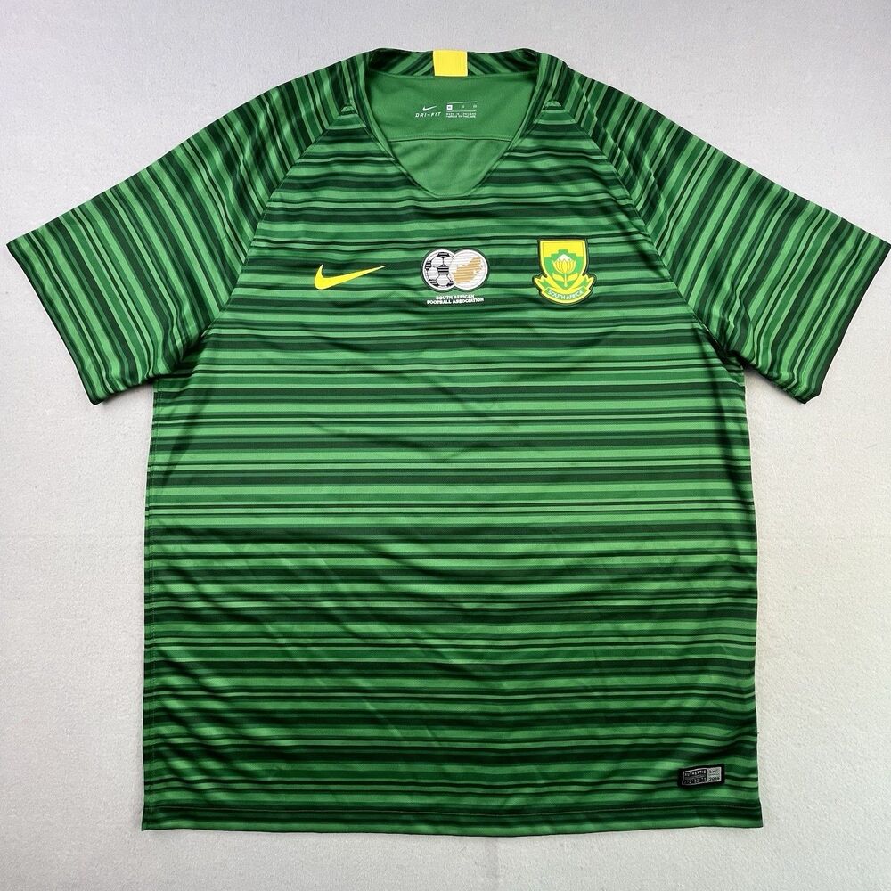 Nike South Africa RSA Futbol Soccer Jersey Kit XL Green World Cup 2018